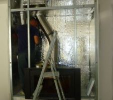 Isolation de la hotte chemin&eacute;e