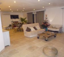 Salon - cuisine (62m²)