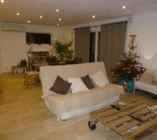 Le salon - cuisine (62m&sup2;)