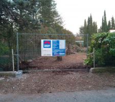 Fin d'agrandissement de l'ouverture du terrain pour le d&eacute;but du chantier