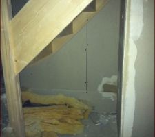 Cloisons sous l'escalier