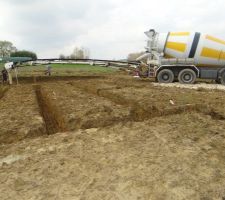 Coulage de fondation 46 m3