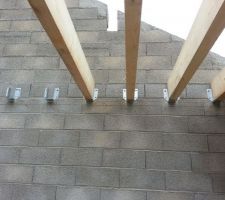 Le sol du garage en construction