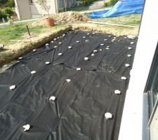 Pose du Geotextile