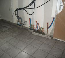 Carrelage de la buanderie.