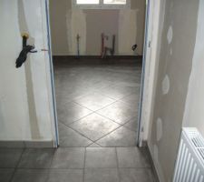 Carrelage de la cuisine et buanderie