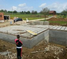 Préparation de la dalle rdc