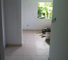 Carrelage et enduits chambre 1