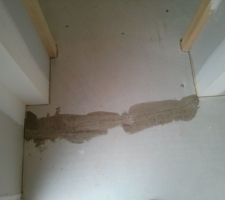 Fissure chape intérieure