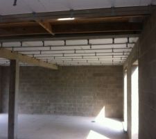 Suspente plafond posée
