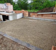 Remblais garage en gravier