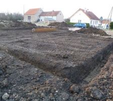 On distingue la forme de la maison