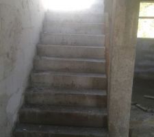 Confection escalier quart tournant droit