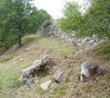 Enrochement avant terrassement
