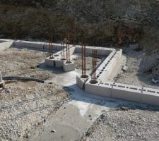 Fondation
la future cave &agrave; vin