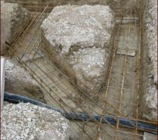 Ferraillage au niveau de la porte d'entr&eacute;e