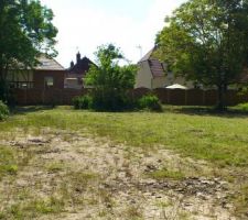 4h plus tard, une bonne partie est nettoyée. le gros tas de déchets verts sera brûlé une fois sec