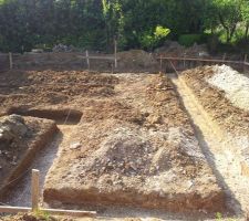 D&eacute;but des fondations