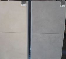 Carrelage pièce de vie, ce sera celui de droite, Workshop glacial gris