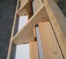 Vu de dessus des sous faces PVC.