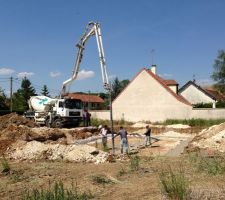 La coul&eacute;e des fondations.