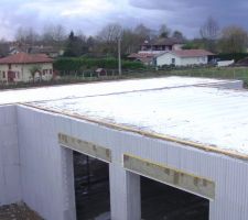 Mon plafond euromac pos&eacute; et coul&eacute; avec les murs