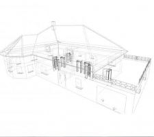 Plan général de la maison, avec configuration intérieur.