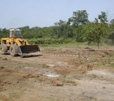 Balisage, decaissement du terrain