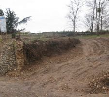Création du 1er accès au terrain
