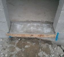 Seuil de porte d'entrée terminé