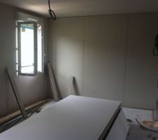 Placo dans la chambre CH3 parentale