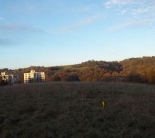Terrain avant l'am&eacute;nagement du lotissement.