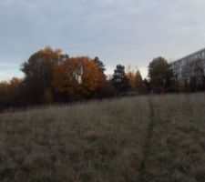 Terrain avant am&eacute;nagement du lotissement c&ocirc;t&eacute; sud