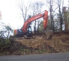 Cr&eacute;ation de l'acc&egrave;s au lotissement