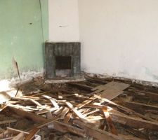 RDC partie centrale : démolition parquet