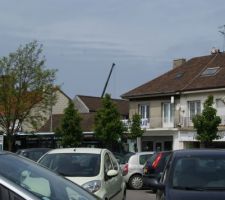 La grue vue du centre de Berck