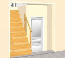Escalier
(réalisé par nous sous le logiciel Architecte Studio Pro)