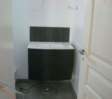 Pose meuble salle de bain