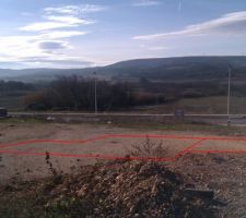Le trac&eacute; au sol de notre future maison