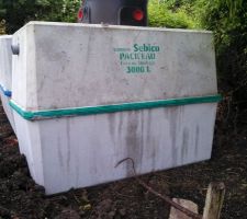 Cuve récupération des eaux de pluie