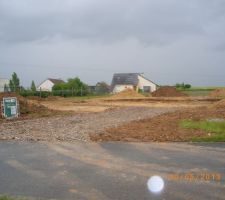 Chemin d'acces et fondations