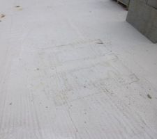 Voici la preuve de la présence d'une palette déposée trop tôt (sans doute dès le lendemain)