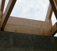 Le bois travaille mais en même temps, la charpente subit les intempéries et tout depuis le 12 février