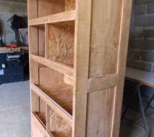 Batterie pour les geckos qui se trouvera dans la pièce à vivre. Réalisée par beau-papa et ma moitié, en chêne et OSB. Le résultat est déjà très sympa et la ligne sera en harmonie avec nos meubles. Ils ont fait du beau travail !