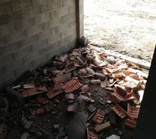 Remblais pour la dalle du garage.