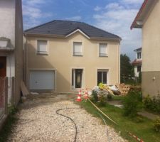Façade avant le crépi est fini!!!