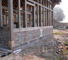 Maconage des soubassement