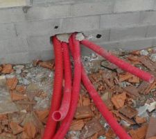 Fourreau d'arriv&eacute;e rouge....