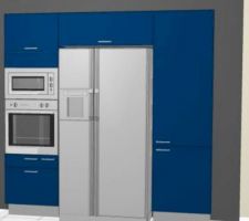 La cuisine sur un pan de mur