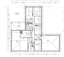 Voici le plan de notre maison qui en principe commencera début juillet .